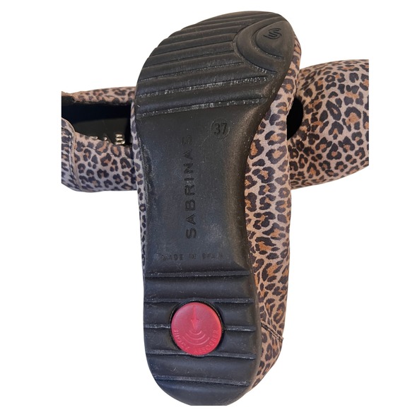 Sabrinas Made In‎ Spain Leopard Print Fabric Ballet Flats - Picture 7 of 7